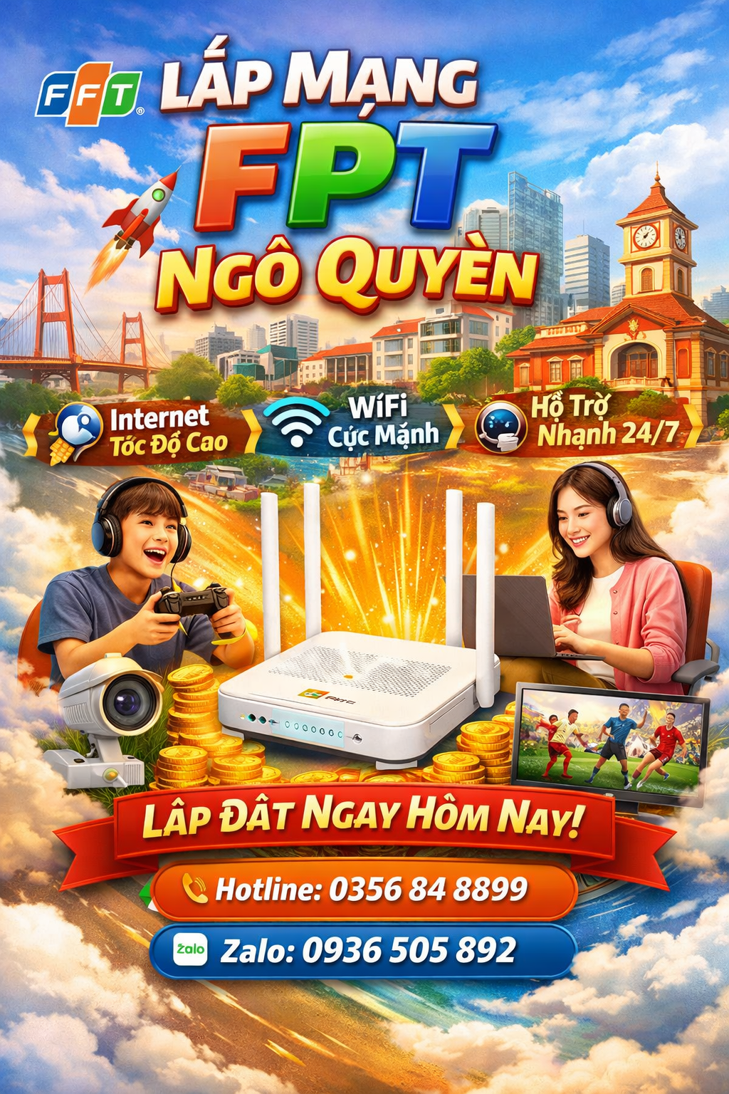 Lắp mạng FPT Ngô Quyền